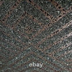 Mica Vermiculite Gray Copper Arthouse Geometric Geo triangle Natural Wallpaper
