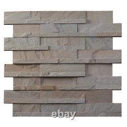 Mint Sandstone Wall Ledger Natural Cleft Wall Cladding 600x150x10-30mm 2.16m2