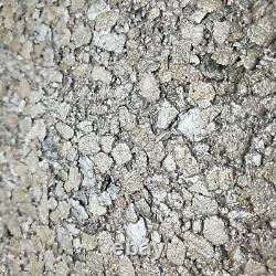 Modern Pearl Cream Big Chip Natural Real Mica Stone Wallpaper Plain Textured