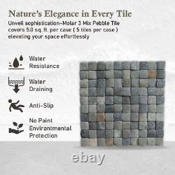 Molar 3 Mix Natural Stone Mosaic Wall & Floor Tile ($21.36/SqFt)