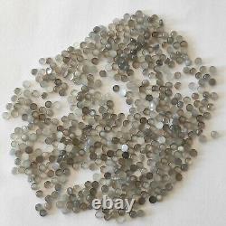 Moonstone Grey Natural Gemstone Round Cabochon 4mm Jewelry Making Cab AAA 14