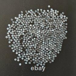 Moonstone Grey Natural Gemstone Round Cabochon 4mm Jewelry Making Cab AAA 14