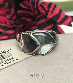 NEW withTags John Hardy Legends Naga Scales Ring withGray Mother of Pearl Sz 7