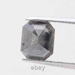 Natural Diamond Gray 1.92tcw Galaxy Gray Emerald Diamond Brilliant Cut Diamond