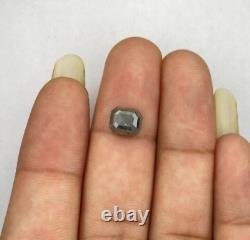 Natural Diamond Gray 1.92tcw Galaxy Gray Emerald Diamond Brilliant Cut Diamond