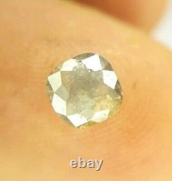 Natural Diamond Rustic Diamond 0.83ct Yellow Gray Oval Full Cut For Mother Gift