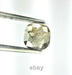 Natural Diamond Rustic Diamond 0.83ct Yellow Gray Oval Full Cut For Mother Gift