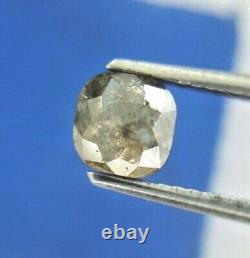 Natural Diamond Rustic Diamond 0.83ct Yellow Gray Oval Full Cut For Mother Gift