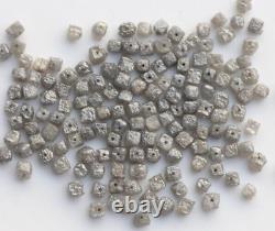 Natural Drilled Cube Grey Loose Uncut Diamonds Loose Grey Box Shape Diamonds