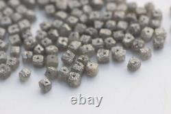 Natural Drilled Cube Grey Loose Uncut Diamonds Loose Grey Box Shape Diamonds