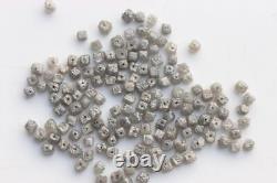 Natural Drilled Cube Grey Loose Uncut Diamonds Loose Grey Box Shape Diamonds