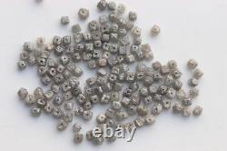 Natural Drilled Cube Grey Loose Uncut Diamonds Loose Grey Box Shape Diamonds