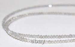 Natural Faceted Beads Gray Diamond Gemstone Rondelle Shape Jewelry Making Beads