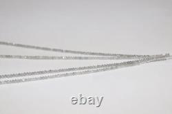 Natural Faceted Beads Gray Diamond Gemstone Rondelle Shape Jewelry Making Beads
