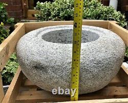 Natural Granite Hand-cut Japanese water basin D45CM