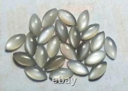 Natural Gray Moonstone Cabochon Marquise Shape Loose Gemstone Jewellery