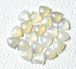 Natural Gray Moonstone Trillion Rose Cut loose Stone A Quality Gray Moonstone