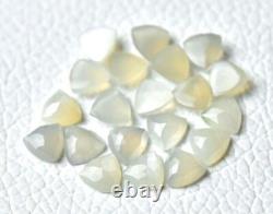 Natural Gray Moonstone Trillion Rose Cut loose Stone A Quality Gray Moonstone