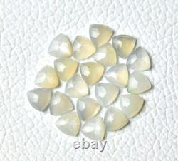 Natural Gray Moonstone Trillion Rose Cut loose Stone A Quality Gray Moonstone