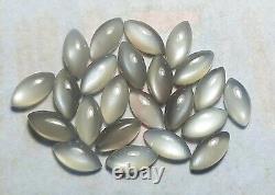Natural Grey Moonstone Marquise Cabochon 3x6mm To 8x16mm Loose Gemstone