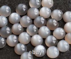 Natural Grey Moonstone Round Cabochon 3mm To 15mm Wholesale Loose Gemstone