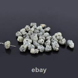 Natural Grey Raw Diamond Beads Irregular Rough Diamond Beads For Jewelry Making