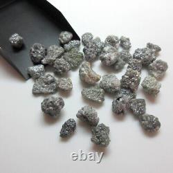 Natural Grey Raw Uncut Loose Diamond Sparkling Grey Rough Diamond Gift For Mom