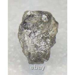 Natural Grey Rough Diamond, 6.08 Ct, Uncut Grey Diamond Rings, Raw Diamond Rings