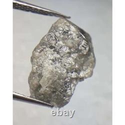 Natural Grey Rough Diamond, 6.08 Ct, Uncut Grey Diamond Rings, Raw Diamond Rings