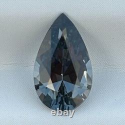 Natural Grey Spinel 1.23 Cts Pear Shape Loose Gemstone For Jewellery