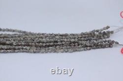 Natural Grey White Diamond Uncut Beads Loose Uncut Raw Diamond Beads For Jewelry