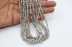 Natural Grey White Diamond Uncut Beads Loose Uncut Raw Diamond Beads For Jewelry