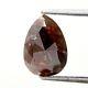 Natural Loose Diamond 1.80tcw Pear Gray Brown Mix Color Rose Cut For Pendent