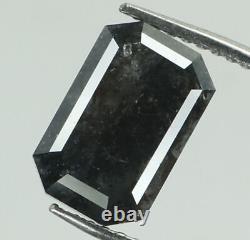 Natural Loose Diamond Emerald I3 Clarity Grey Color 8.10 MM 1.87 Ct KDL6838