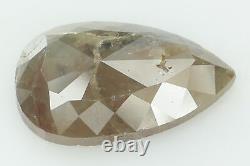 Natural Loose Diamond Grey Brown Color Pear Clarity I3 13.10 MM 3.02 Ct L6581