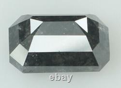 Natural Loose Diamond Grey Color Emerald Clarity I3 8.10 MM 1.87 Ct KDL6838