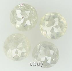 Natural Loose Diamond Grey Color RoundRose Cut I3 Clarity 4 Pcs 0.94 Ct KDK1036