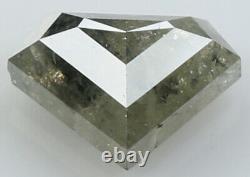 Natural Loose Diamond Grey Color Shield Clarity I3 8.20 MM 1.33 Ct KDL7188