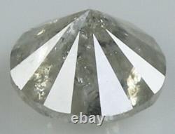 Natural Loose Diamond Round Grey Color I3 Clarity 5.80 MM 0.86 Ct L7246