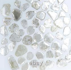 Natural Loose Diamond Slice Shape White Grey Color 3.5 to 6.00 MM 2.0 Ct Lot Q60