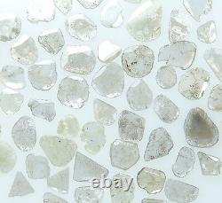Natural Loose Diamond Slice Shape White Grey Color 3.5 to 6.00 MM 2.0 Ct Lot Q60