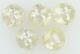 Natural Loose Diamond Yellow Grey Round Rose Cut I3 Clarity 5 Pcs 1.11 Ct Kr1032