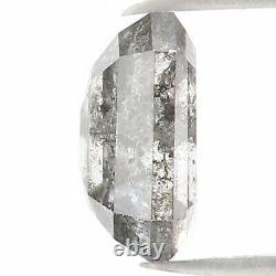 Natural Loose Emerald Black Grey Color Diamond 0.73 CT 5.70 MM Rose Cut L1187