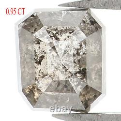 Natural Loose Emerald Black Grey Color Diamond 0.95 CT 5.65 MM Rose Cut L1338