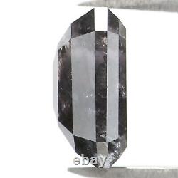 Natural Loose Emerald Black Grey Color Diamond 1.04 CT 6.55 MM Rose Cut L1354