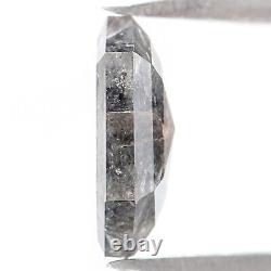 Natural Loose Hexagon Black Grey Color Diamond 1.59 CT 9.10 MM Rose Cut L6636
