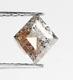 Natural Loose Kite Salt And Pepper Diamond Grey Color 0.66 Ct 6.4 Mm Kite Shape