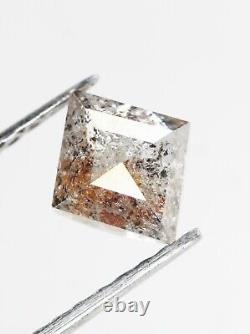 Natural Loose Kite Salt And Pepper Diamond Grey Color 0.66 CT 6.4 MM kite Shape