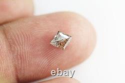 Natural Loose Kite Salt And Pepper Diamond Grey Color 0.66 CT 6.4 MM kite Shape