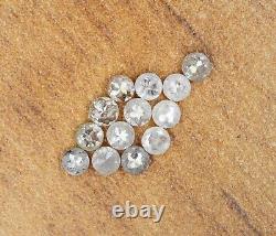 Natural Loose Rose Cut Diamond White- Grey Color 1.00 CT 2.40 MM rose Cut